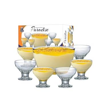 Imagem de Conjunto de Taças de Sobremesa Ruvolo New Paradise em Vidro - 7 Peças