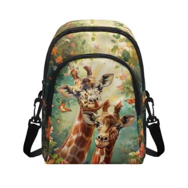 Imagem de BIGCARJOB Bolsa de ombro feminina de grande capacidade, bolsa tiracolo moderna com alça, Estampa de girafa, Casual