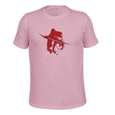 Imagem de Camiseta Plus Size 100% Algodão Tecido Macio Estampada Jacks, Rosa, G1