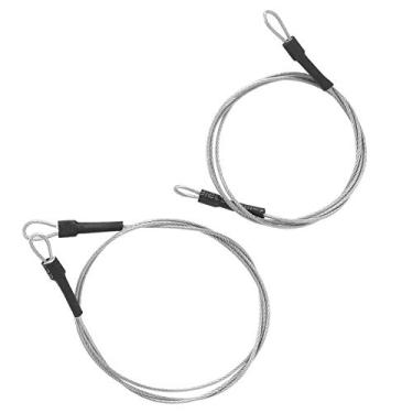 Imagem de Generic Conjunto de Corda de Aço para Carro RC Braçadeira Anti-perda de Metal para Axial Scx10 D90 D110 1/10 Acessório de Esteira, Cor Preta Corda de Proteção de Carro de Controle Remoto de 19,69"