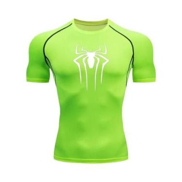 Imagem de Camiseta De Compressão Masculina De Secagem Rápida Manga Curta Para Fi