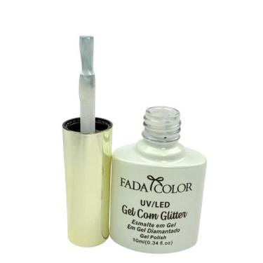Imagem de Esmalte Gel Glitter Profissional Cor42 Fada Color 10ml