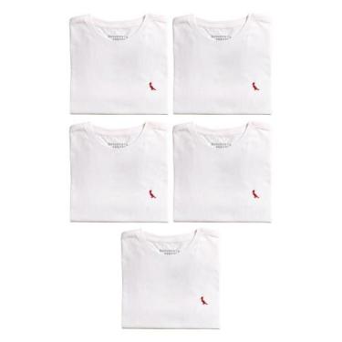 Imagem de Kit 5 Camisetas Brasa Pica Pau Bordado Reserva Mini, Branco, 06