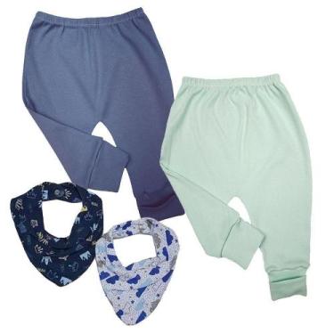 Imagem de Kit 4 Pçs Roupinha De Bebê Masculino Feminino Barato Calça - Koala Bab