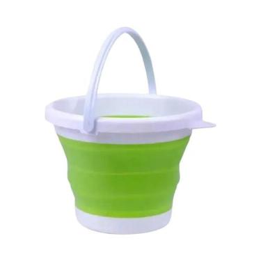 Imagem de Balde De Silicone Portátil Grande De 3L, Multifuncional Para Lavagem D