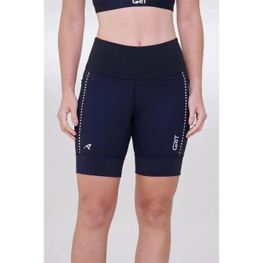 Imagem de Bermuda Corrida Authen Grit Bossa 18cm Preta-Feminino