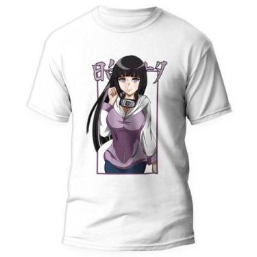 Imagem de Camiseta Hinata Hyuga Camisa Anime Naruto Clã Hyuga - Kamisetas Otaku,