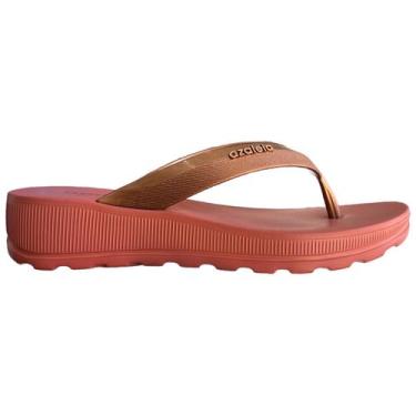 Imagem de Tamanco Fem Anabela Azaleia Anatomico Leve Esporão Fascite, 35, Cobre