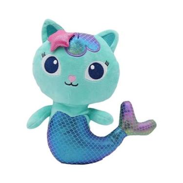 Imagem de Brinquedo De Pelúcia De Gato Sereia Para Crianças, Animal De Estimação