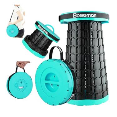 Imagem de Boreeman Banqueta dobrável atualizada 2026, leve, mas resistente, com capacidade de carga, 362 kg, banquinho dobrável portátil para acampamento, pesca, trilhas, churrasco