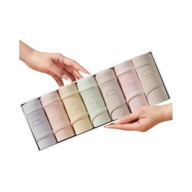 Imagem de Calcinhas De Algodão Femininas 7 Peças Respirável De Cintura Baixa Em 