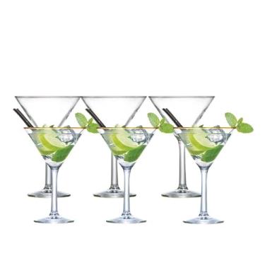 Imagem de Ruvolo, Jogo de Taça para Martini, Taça de Vidro 6 pcs, 225ml