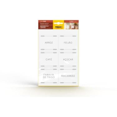 Imagem de Etiqueta Adesiva Mantimentos 60X70MM 2 Folhas com 6 Unidades - Pimaco