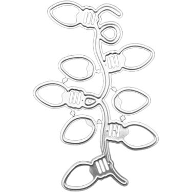 Imagem de Lâmpadas cortadas para fazer cartões, moldes de corte de metal vazados, parabéns, corte, aniversário, estampagem, estêncil, modelo para decoração de scrap-booking, cartão de bênção de aniversário de