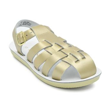 Imagem de Salt Water Sandals Baby-Girl Sun-san-Sailors (Bebê/Criança pequena), Dourado, 7 Toddler
