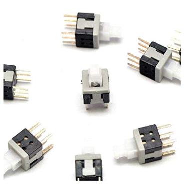 Imagem de Interruptor 1000 peças 5,8 x 5,8 mm, 6 pinos, potência tátil, micro interruptor, botão de localização, liga/desliga, interruptor de travamento