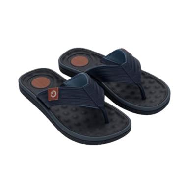 Imagem de Chinelo Masculino de Dedo em PVC com Amortecimento Palmilha Massageadora e Solado Antiderrapante (Azul, BR, Adulto, Numérico, 42)