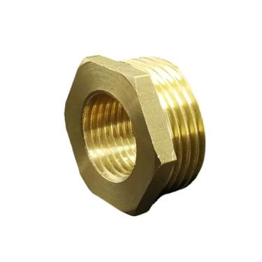 Imagem de 1/10.2 cm 3/20.3 cm 1/5.1 cm 3/10.2 cm NPT bucha redutora latão encaixe de tubulação água gás óleo 150 PSI (1l2 NPT para 3l4 NPT)