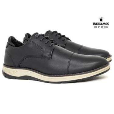 Imagem de Sapato Social Masculino Ferracini 24h Fluence Couro Legítimo com Cadarço Palmilha Macia 5541-559-Masculino