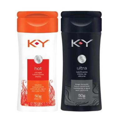 Imagem de KY Hot Gel Lubrificante Íntimo 50g + Ultra Premium 50g