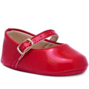 Imagem de Sapatinho Bebê Menina Batizado Sapatilha Recém-nascido 01.10-Feminino