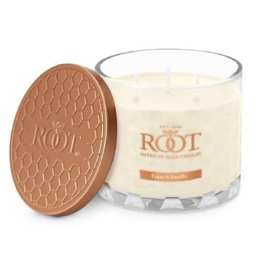 Imagem de Root Candles Vela perfumada de mistura de cera de abelha colmeia, 1 EA, baunilha francesa