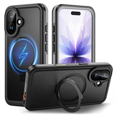 Imagem de Lanhiem Capa para celular Samsung Galaxy A03s, capa à prova d'água IP68 à prova de poeira com protetor de tela integrado, capa protetora resistente à prova de choque para Samsung A03s