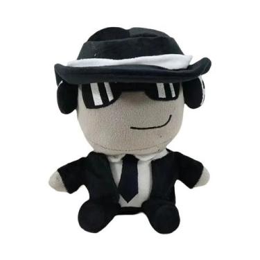 Imagem de Boneco De Pelúcia Preto Fofo De 25cm, Brinquedo Macio Para Decoração D