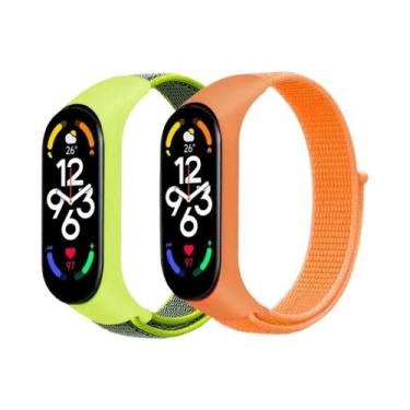 Imagem de Correias De Substituição De Nylon Ajustáveis para Xiaomi Mi Band 7 6 5