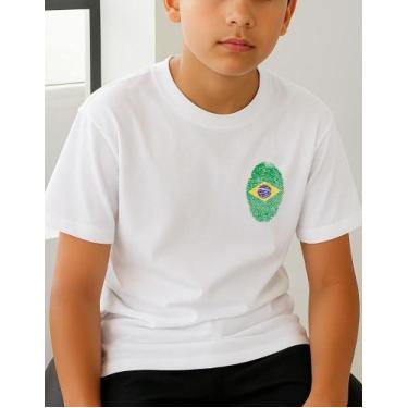 Imagem de Camiseta Algodão Infantil Estampa Brasil Digital 1005 Copa do Mundo Di