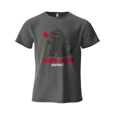 Imagem de Camiseta Masculina Oversized De Algodão Com Estampa De Dinossauro De T