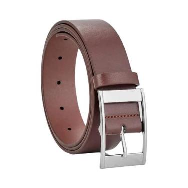 Imagem de Cinto De Luxo Masculino Em Couro PU Com Fivela De Metal, Cinto Designe