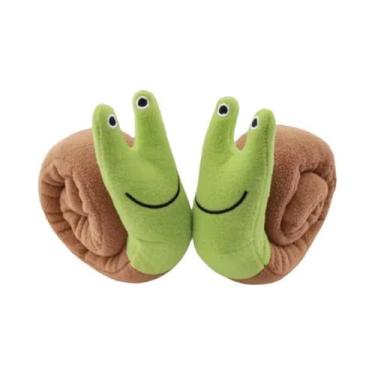 Imagem de Brinquedo De Pelúcia Para Cães Em Formato De Caracol Com Som, Quebra-C