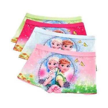 Imagem de Cuecas De Algodão Infantil Disney Spiderman Avengers Frozen, 4 Peças, 
