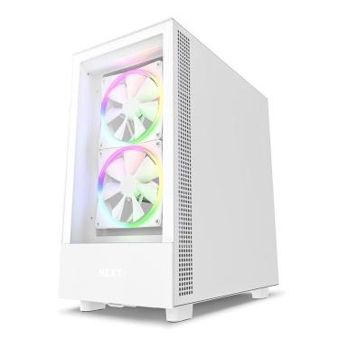 Imagem de Gabinete NZXT H5 Elite Compact, Mid Tower, RGB, ATX 3x Cooler Fan, - CC-H51EW-01-Unissex
