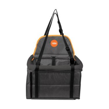 Imagem de Transpet Big One Para Carros Cães e Gatos - Tubline, Grafite e Laranja