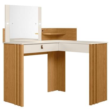 Imagem de Penteadeira Camarim de Canto Glow 1 Gaveta - Móveis Albatroz