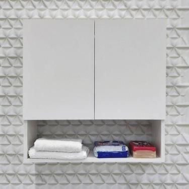 Imagem de Módulo Suspenso 2 Portas Armário Aéreo Para Lavanderia