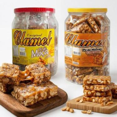Imagem de Kit Doces Tradicionais Pe de Moleque Crocante Pe de Moca Cremoso Amend