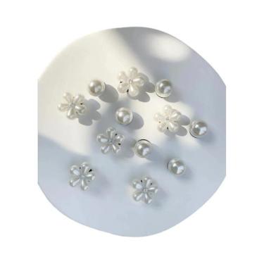 Imagem de Conjunto De 10 Decorações De Sapatos Em Forma De Flor Tridimensionais 