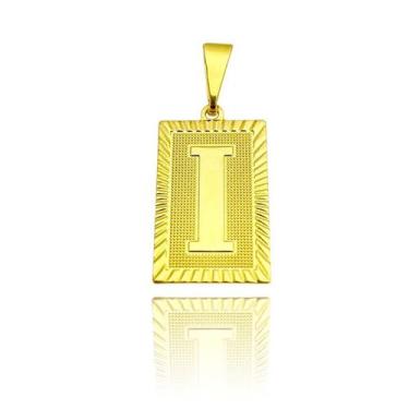 Imagem de Pingente Masculino Ouro De Letra (Entra e Escolha Sua Letra) Banhado O