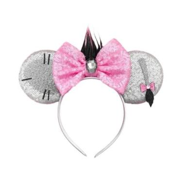 Imagem de Tiara De Orelhas Do Mickey E Da Minnie Com Laços De Lantejoulas, Acess