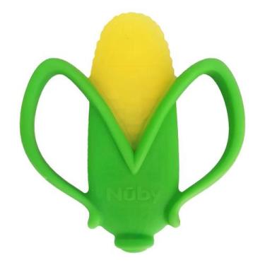 Imagem de Mordedor Silicone Nuby Macio Legumes Alívio Desconforto Cores Variadas