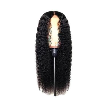 Imagem de Peruca Sintética Crespa Cacheada HD Lace Front De 18-30 Polegadas, Pre