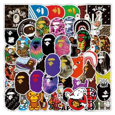 Imagem de Adesivos Apes Heads, vinil impermeável, anime, 50 unidades/lote - yiwe