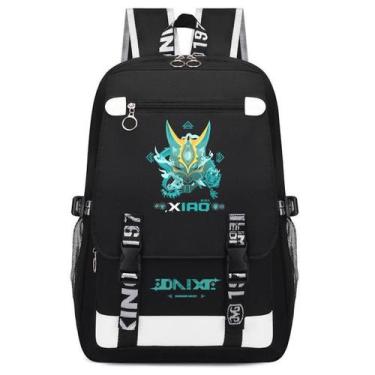 Imagem de Mochila escolar Genshins Impacts Xiaos Cartoon Kids Oxford - yiweisai