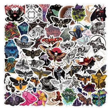 Imagem de Adesivos Horror Ghosts Moths em vinil impermeável 60 unidades/lote - y