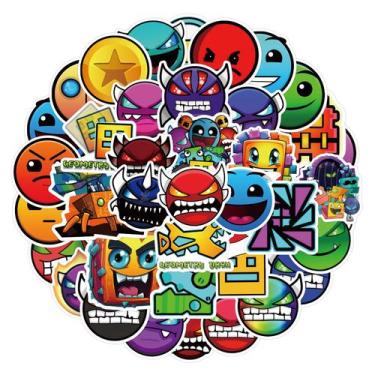 Imagem de Pacote de adesivos Geometrys Dashs Anime Waterproof Vinyl (50 unidades