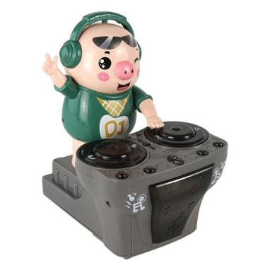 Imagem de Music Dancing Pig Toy Surprise DJ Electric com luz colorida - Zhongchu