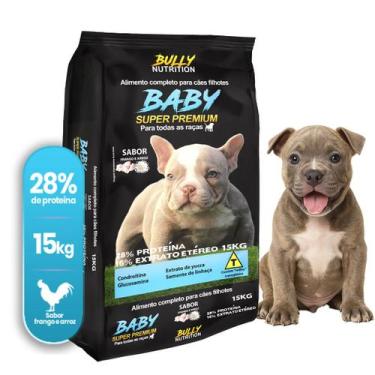 Imagem de Ração Filhote American Bully Baby Super Premium 15Kg  Crescimento Saud